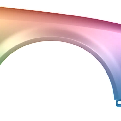 Spatbord rechts voor AUDI A4 B6 2000-2004 Gespoten in de gewenste kleur