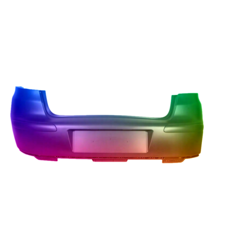 Achterbumper voor Seat Ibiza 6l 02-06 Gespoten in de gewenste kleur NIEUW