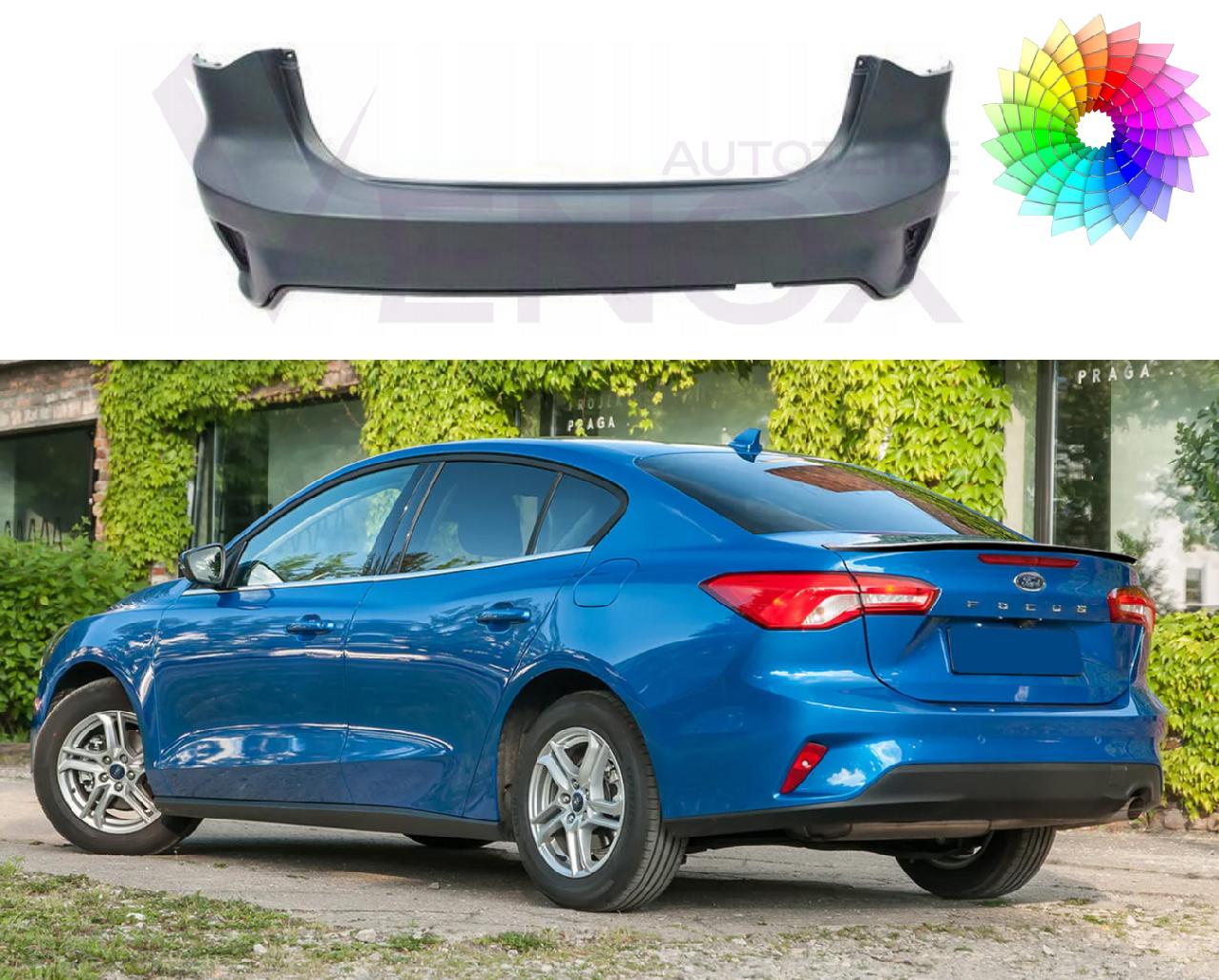 Voor Ford Focus Mk4 vanaf 2018 Lim. Achterbumper gespoten in de gewenste kleur - Afbeelding 2