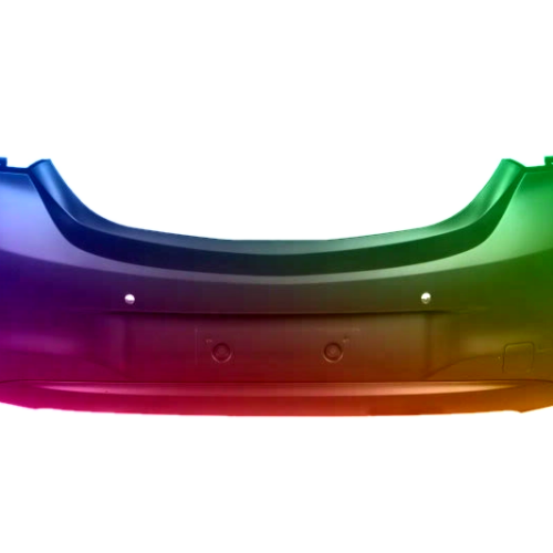 Voor Opel Corsa E 2015-2019 6 PDC achterbumper Gespoten in gewenste kleur