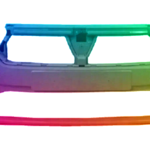 Voor Dacia Logan vanaf 2021- PDC voorbumper gespoten in de gewenste kleur