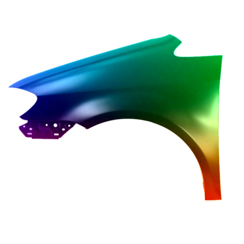 Voor Vw Touran 1T 06-10 Spatbord linksvoor gespoten in gewenste kleur NIEUW