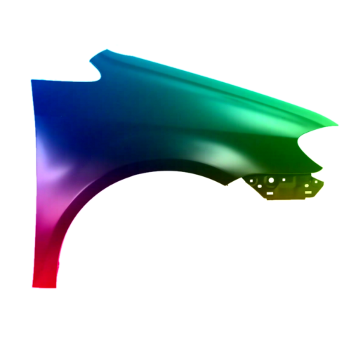 Voor Vw Touran 1T 06-10 Spatbord rechtsvoor gespoten in de gewenste kleur NIEUW