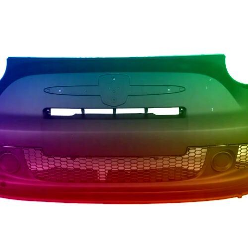 Voor Fiat 500 (312) Abarth 07-15 Voorbumper gespoten in de gewenste kleur NIEUW