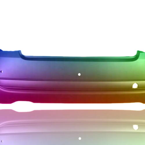 Voor Fiat 500 (312) 07-15 Achterbumper 3xPDC Gespoten in gewenste kleur NIEUW