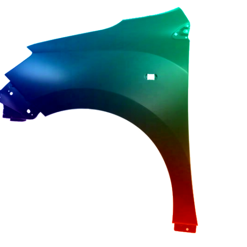 Voor Dacia Lodgy vanaf 2012- Spatbord links gespoten in de gewenste kleur