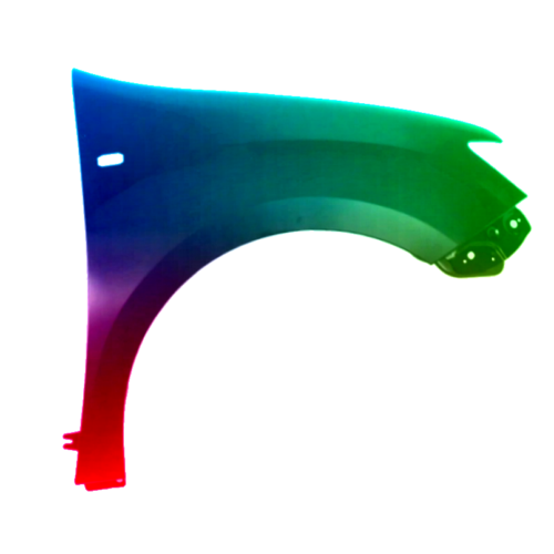 Voor Dacia Logan 2012-2021 Spatbord rechts gespoten in gewenste kleur