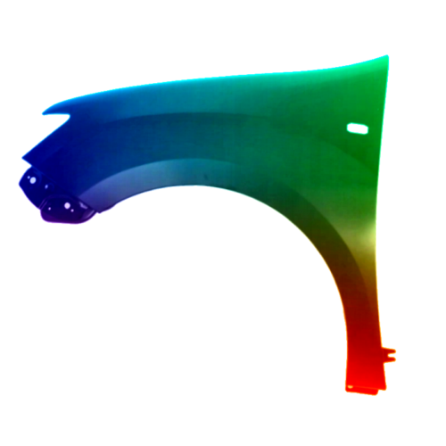 Voor Dacia Logan 2012-2021 Spatbord links gespoten in gewenste kleur