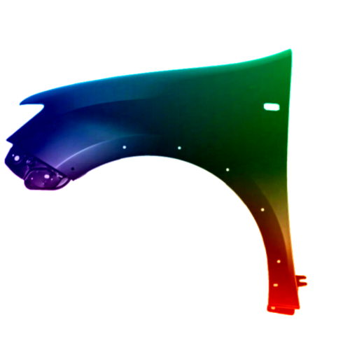 Voor Dacia Logan 2017-2021 Opstapspatbord links gespoten in de gewenste kleur