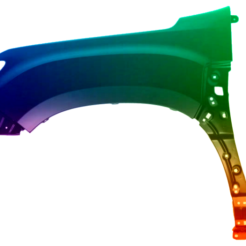 Voor Dacia Duster vanaf 2017- Spatbord links gespoten in de gewenste kleur