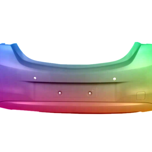 Voor Opel Corsa E 2015-2019 4 PDC achterbumper Gespoten in gewenste kleur