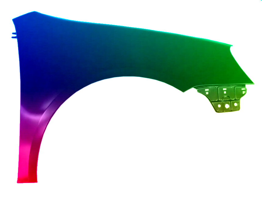 Spatbord voor VW GOLF V 03-10 Links gespoten in de gewenste kleur - Afbeelding 2
