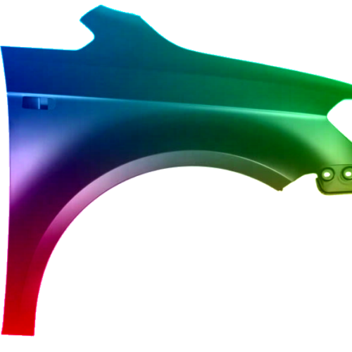 Spatbord voor VW CADDY III 10-15 Rechts gespoten in de gewenste kleur