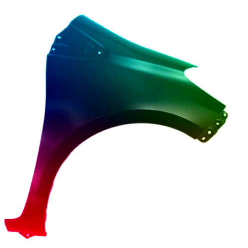 Spatbord rechts voor TOYOTA Yaris 2011-2020 Gespoten in de gewenste kleur