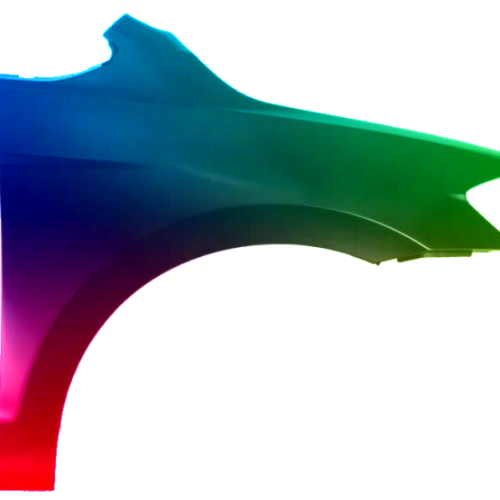 Spatbord voor VW Golf Sportsvan rechtsvoor gespoten in de gewenste kleur 2014-2020