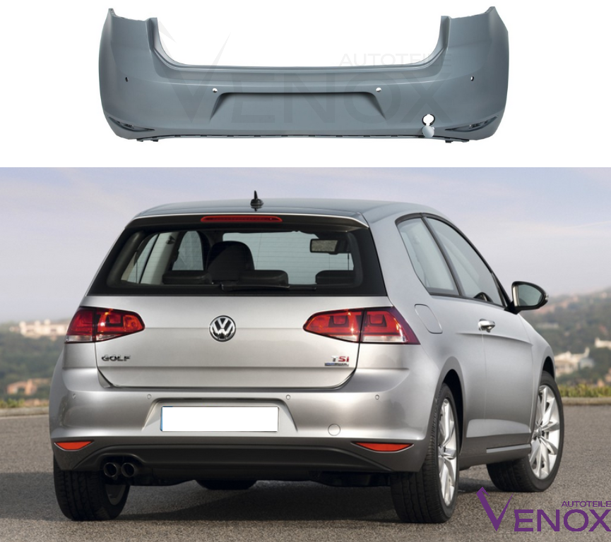Voor VW Golf 7 VII 2012-2017 PDC achterbumper gespoten in de gewenste kleur - Afbeelding 2