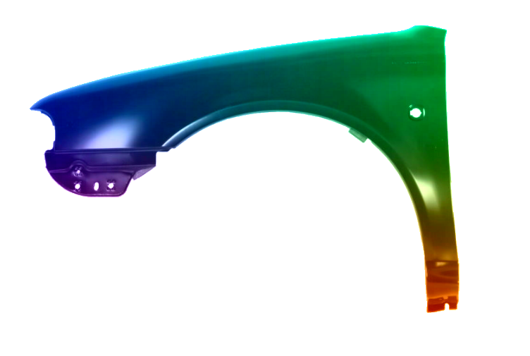 Voor Skoda Octavia 1U 97-10 Spatbord LINKS VOOR GESPORTEERD IN 9102 LF7T NIEUW - Afbeelding 2