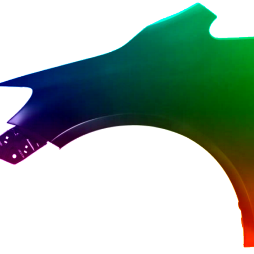 Spatbord VW GOLF PLUS 05-14 LINKS IN GEPASTE KLEUR VAN UW KEUZE