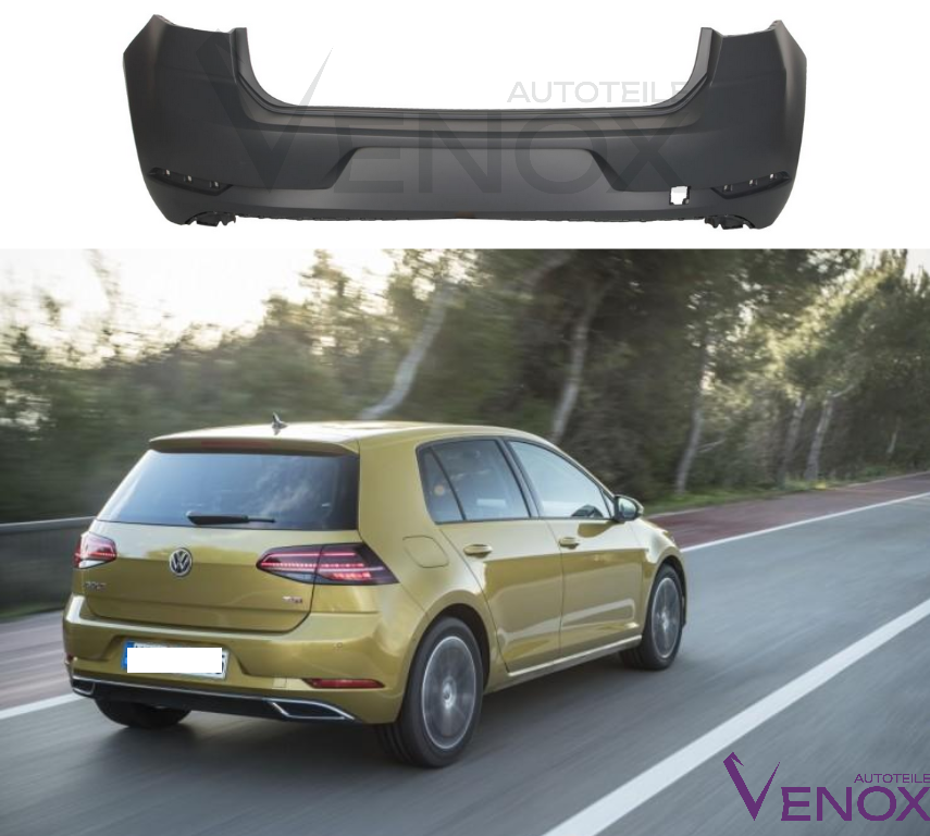 Voor VW Golf 7 VII 17-20 achterbumper gespoten in de gewenste kleur - Afbeelding 2
