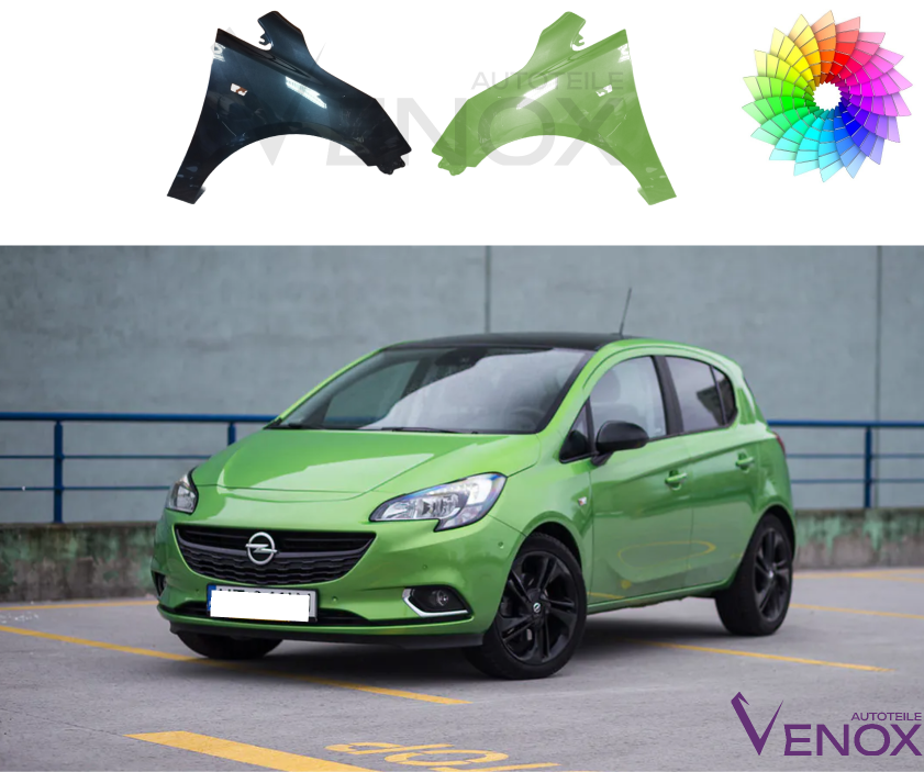 Voor Opel Corsa E 15-19 FRONT RIGHT Spatbord GEPLAATST IN DE KLEUR VAN UW KEUZE - Afbeelding 2