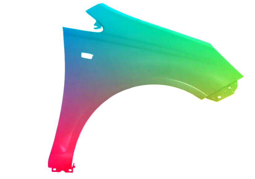 Voor Opel Corsa D 06-15 FRONT RIGHT Spatbord GESPUITEN IN Z20R/Z2HU NIEUW - Afbeelding 2
