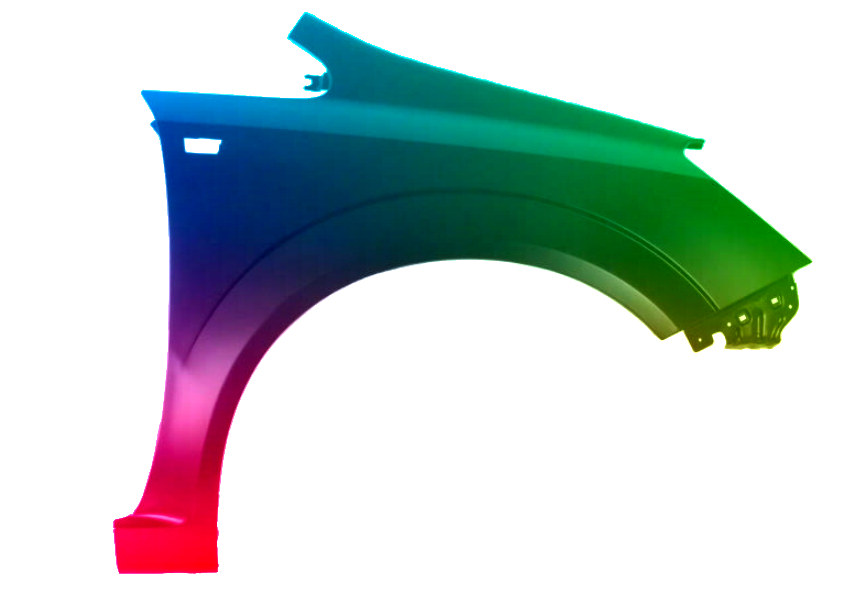 Voor Opel Zafira B 05-11 Spatbord VOOR RECHTS INGEPAST Z21B NIEUW - Afbeelding 2