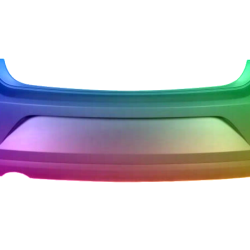 Voor VW Polo 6R 2014-2017 achterbumper gespoten in de gewenste kleur