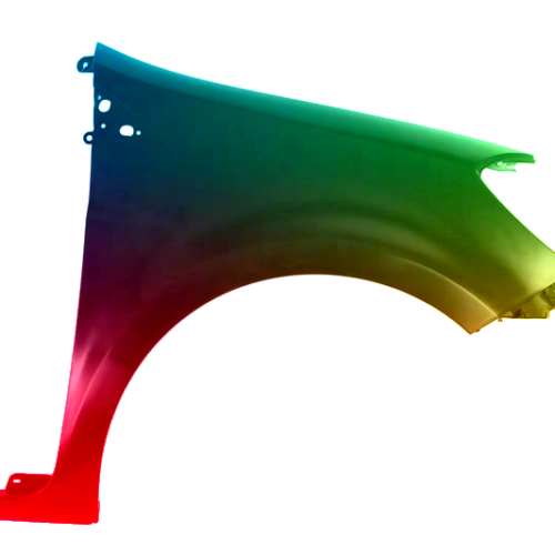 Spatbord Renault Clio III rechts gespoten in gewenste kleur 2005-2012 NIEUW