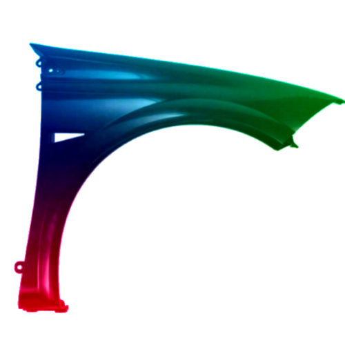 Spatbord Renault Megane II rechts gespoten in gewenste kleur 2002-2008 NIEUW
