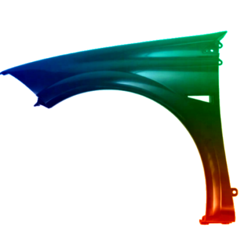 Spatbord Renault Megane II links gespoten in gewenste kleur 2002-2008 NIEUW