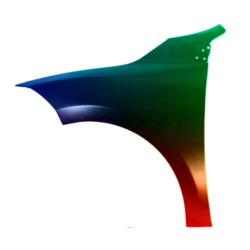 Spatbord Renault Megane III links gespoten in gewenste kleur 2008-2016 NIEUW