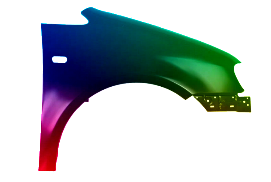 Voor VW CADDY 04-10 FRONT RIGHT MUDFLOWER IN LC9X GEPLAATST NIEUW - Afbeelding 2