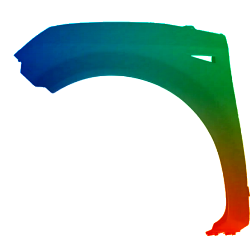 Spatbord Renault Scenic II links gespoten in gewenste kleur 2003-2009 NIEUW