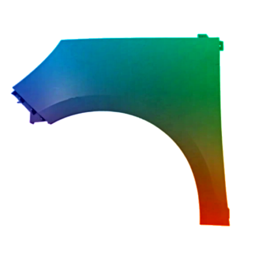 Spatbord Renault Scenic III links Gespoten in gewenste kleur 2012-2016 NIEUW