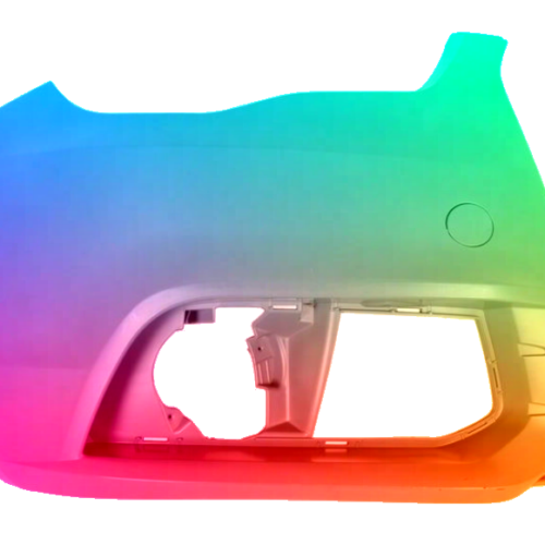 Voor Audi A1 2010-2015 SRA PDC +- Voorbumper gespoten in de gewenste kleur NIEUW