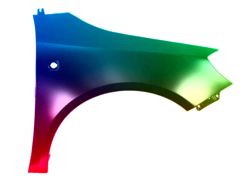 Voor Skoda Fabia 5J 07-15 FRONT RIGHT Spatbord IN 9910 LC9Z GEPLAATST NIEUW - Afbeelding 2