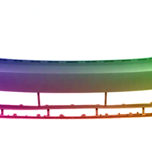 Voor VW Passat B8 2014- SRA PDC voorbumper gespoten in de gewenste kleur