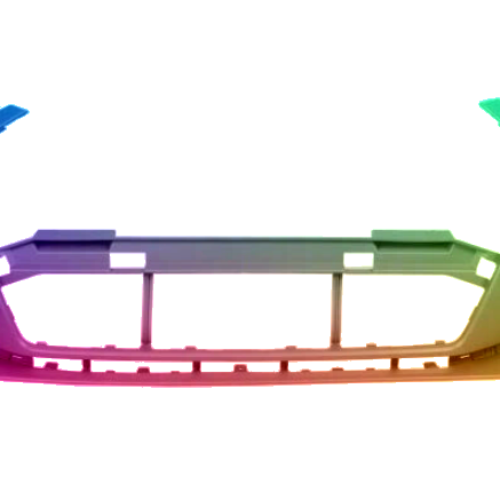 Voor Audi A3 8V 2016-2020 SRA PDC S-Line voorbumper gespoten in de gewenste kleur