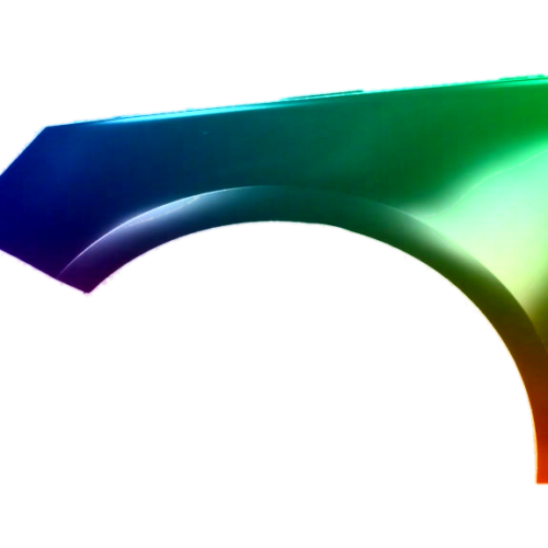 Voor Audi A1 10-15 Spatbord linksvoor gespoten in de gewenste kleur NIEUW