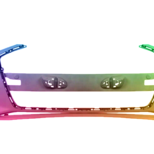 Voor Audi A6 C8 vanaf 2018- Voorbumper gespoten in de gewenste kleur NIEUW