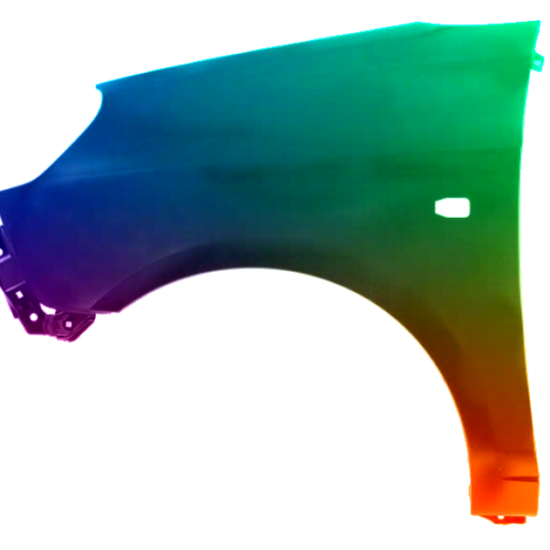 Spatbord links voor KIA PICANTO 2008-2011 Gespoten in gewenste kleur