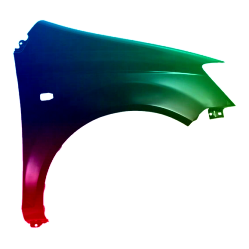 Spatbord rechts voor Hyundai Getz 2002-2005 Gespoten in de gewenste kleur