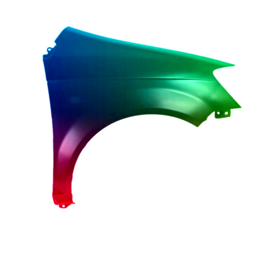 Spatbord rechts voor Hyundai Getz 2002-2005 Gespoten in de gewenste kleur
