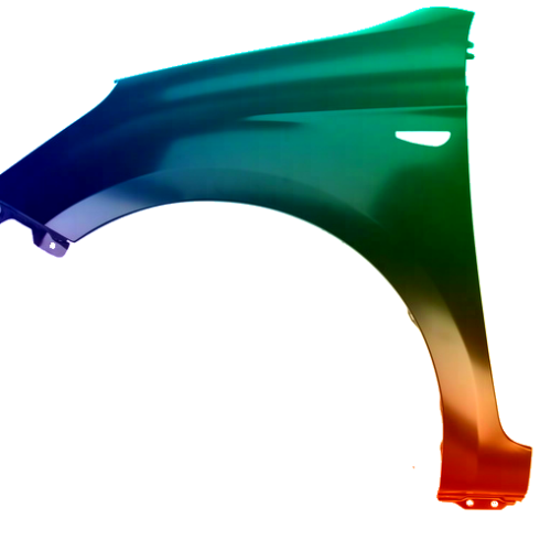 Spatbord links voor Hyundai I20 2008-2012 Gespoten in gewenste kleur