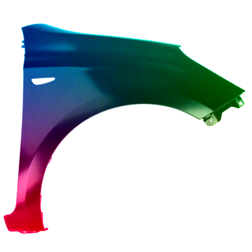Spatbord rechts voor Hyundai I20 2008-2012 Gespoten in de gewenste kleur