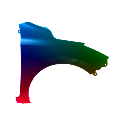 Spatbord rechts voor Hyundai I20 2012-2014Gespoten in de gewenste kleur