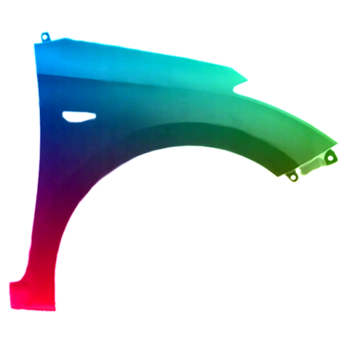 Spatbord rechts voor Hyundai I20 2014-2020 Gespoten in de gewenste kleur