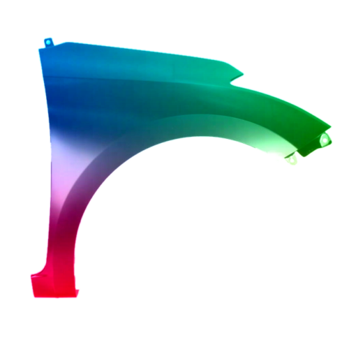 Spatbord rechts voor Hyundai I20 2014-2020 Gespoten in de gewenste kleur