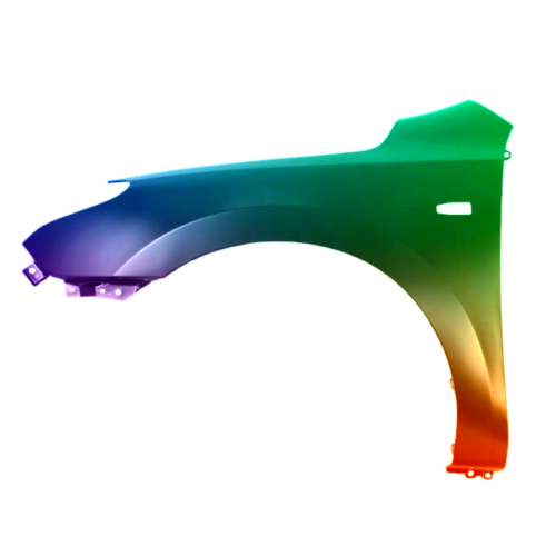 Spatbord links voor Hyundai I30 2007-2012 Gespoten in gewenste kleur
