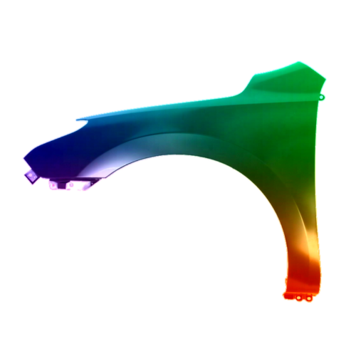 Spatbord links voor Hyundai I30 2007-2012 Gespoten in gewenste kleur